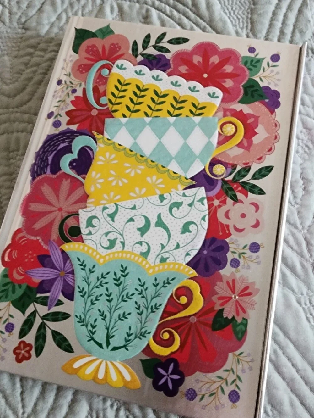 Teacups Hardcover Journal Notebook